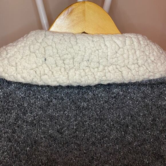 ZARA Knit Sherpa Collar Cardigan - Picture 9 of 16